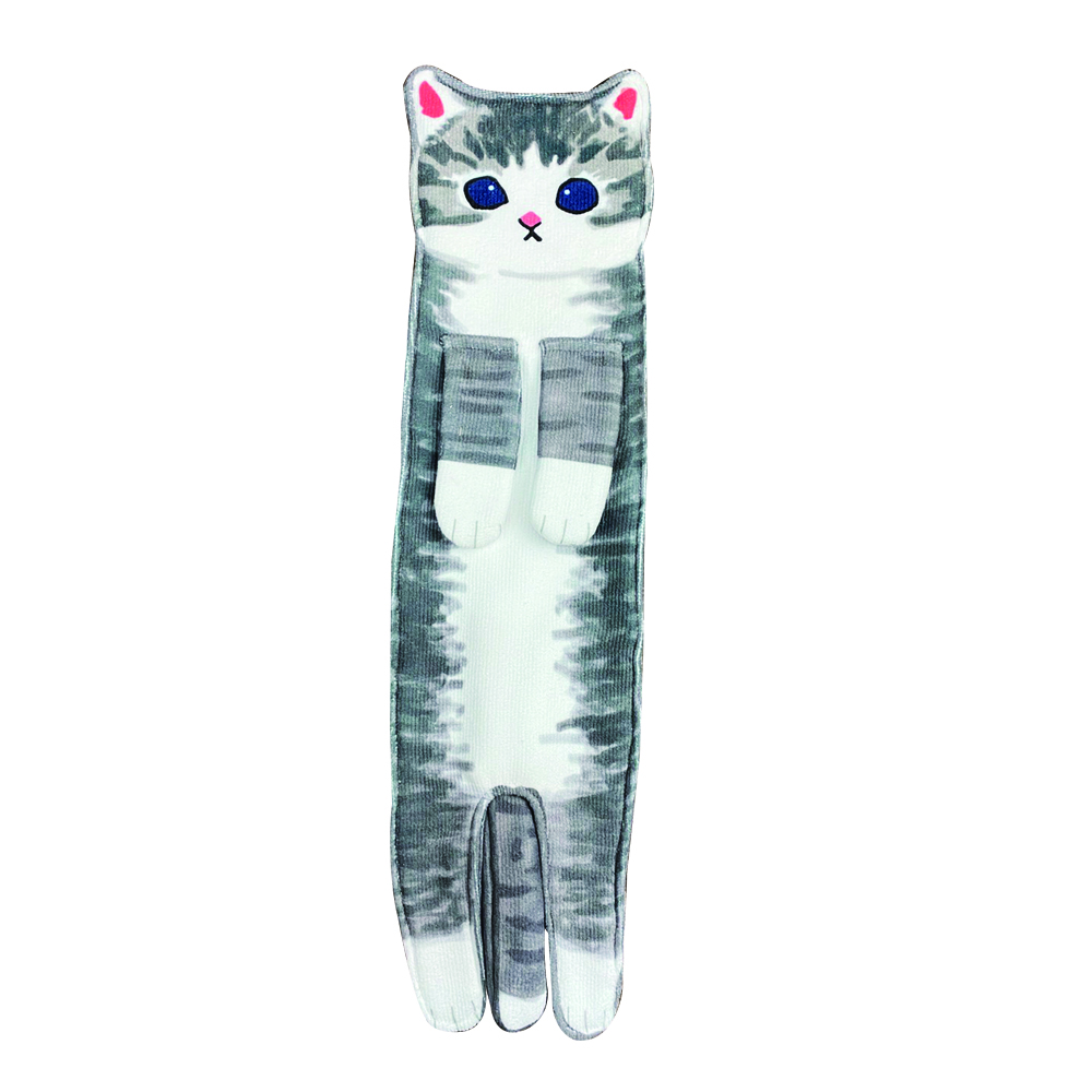 【富樂屋】寵物造型毛巾（虎斑貓）