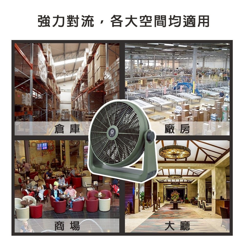 【晶工 Jinkon】20吋渦流空氣循環扇JK-261