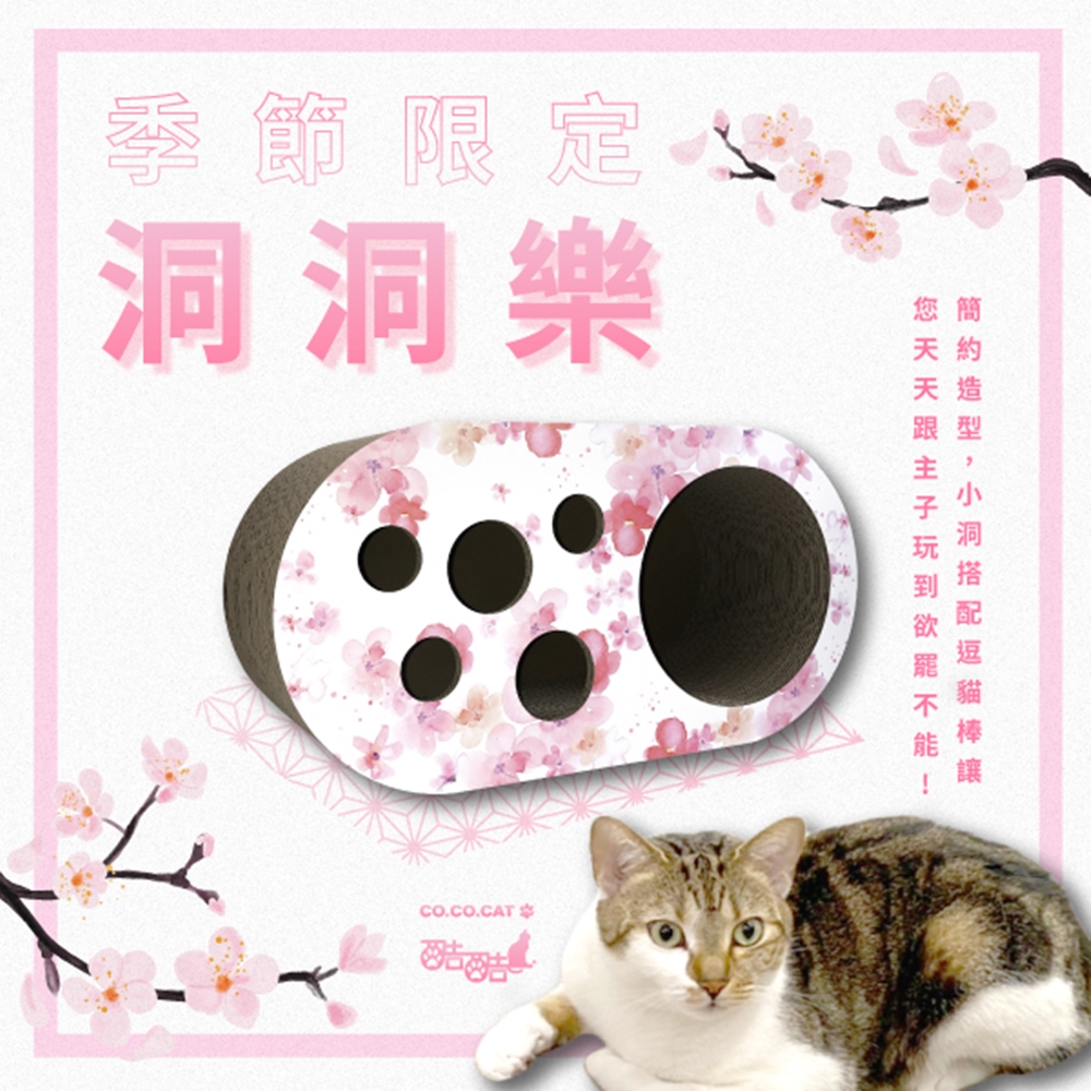 【富樂屋】酷酷貓 花洞洞樂 貓抓板 100%台灣製紙箱貓抓板