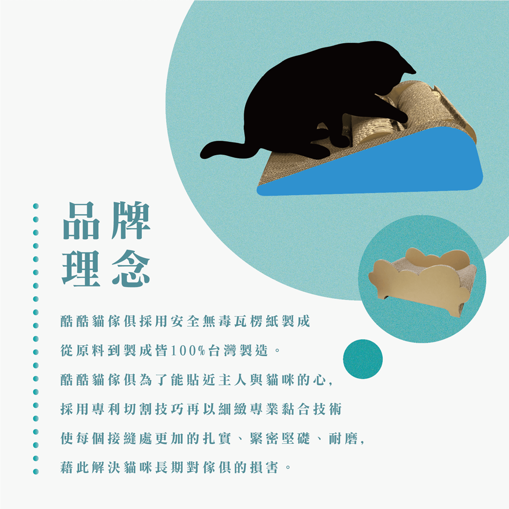 【富樂屋】酷酷貓COCOCAT 藏寶箱 貓抓版 100%台灣製紙箱貓抓板