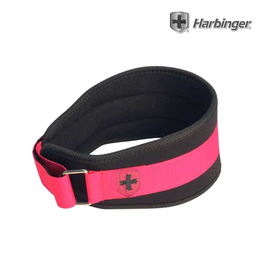 【Harbinger】#232 女款 黑粉色 專業重訓/健身腰帶 5" Foam Women core Belt（總代理公司貨）